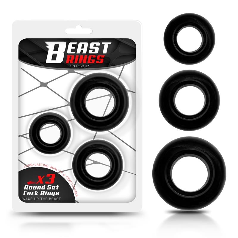 Beast Cockring Set 3-Pack Penisring från Love Cherry.