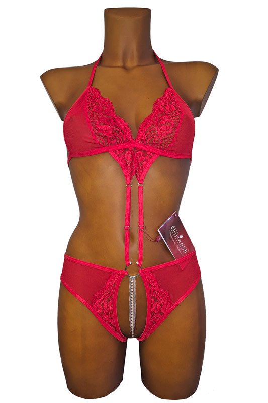 Body Open Red S - M från Lustjakt.