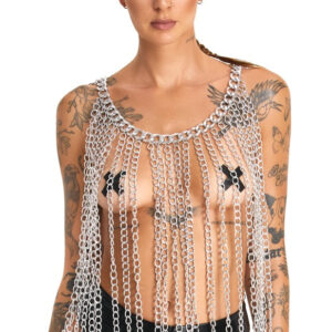 Chainmail Halsband och Kjol Fetish Kläder från orion.