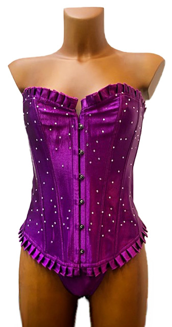 Corset Laila purple SM från Lustjakt.