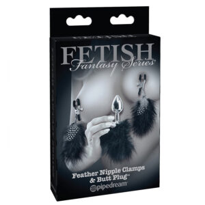 Feather Nipple Clamps and Anal Plug från .