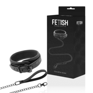 Fetish Neoprene Halsband & Koppel Bondage från Dreamlove.