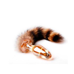 Fox Tail Glass Buttplug - Amber från .