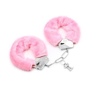 Furry Metal Handcuffs - flera färger - Rosa från .