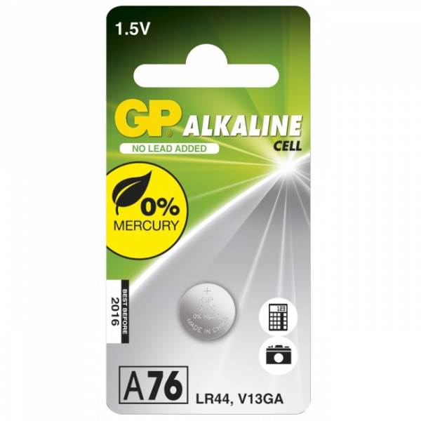 GP Batteri LR44 1p från Lustjakt.