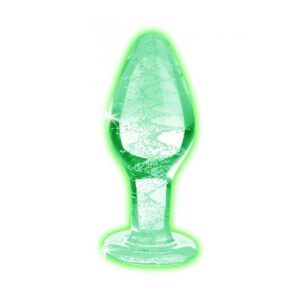 Glow-In-The-Dark Glass Anal Plug - Large från .
