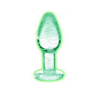 Glow-In-The-Dark Glass Anal Plug - Small från .