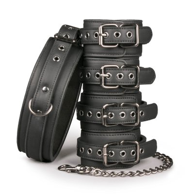 Halsband med Fot- och Handbojor Bondage Kit från EDC.