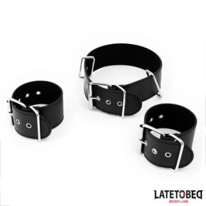 Latetobed Neck & Wrist Cuff Bondage från Love Cherry.
