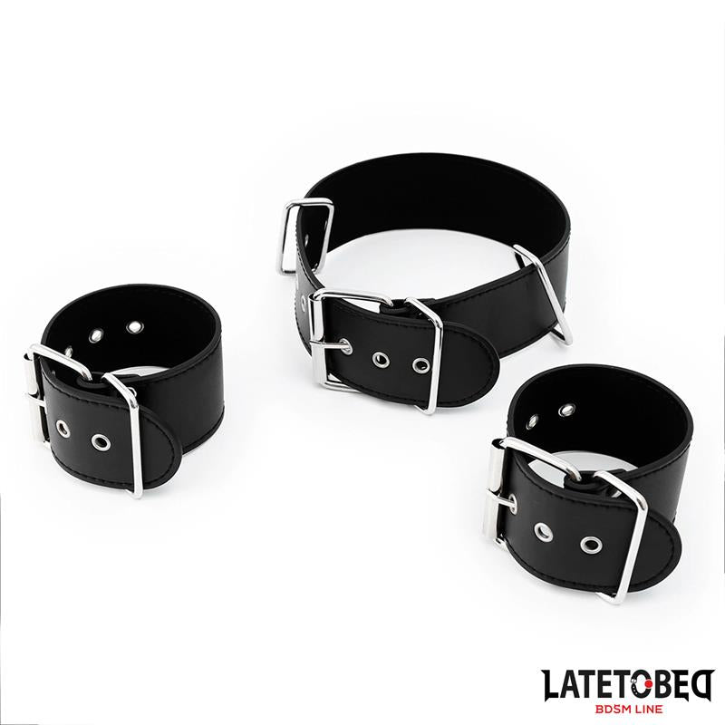Latetobed Neck & Wrist Cuff Bondage från Love Cherry.