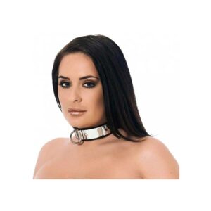 Leather & Metal Collar with Padlock  från .