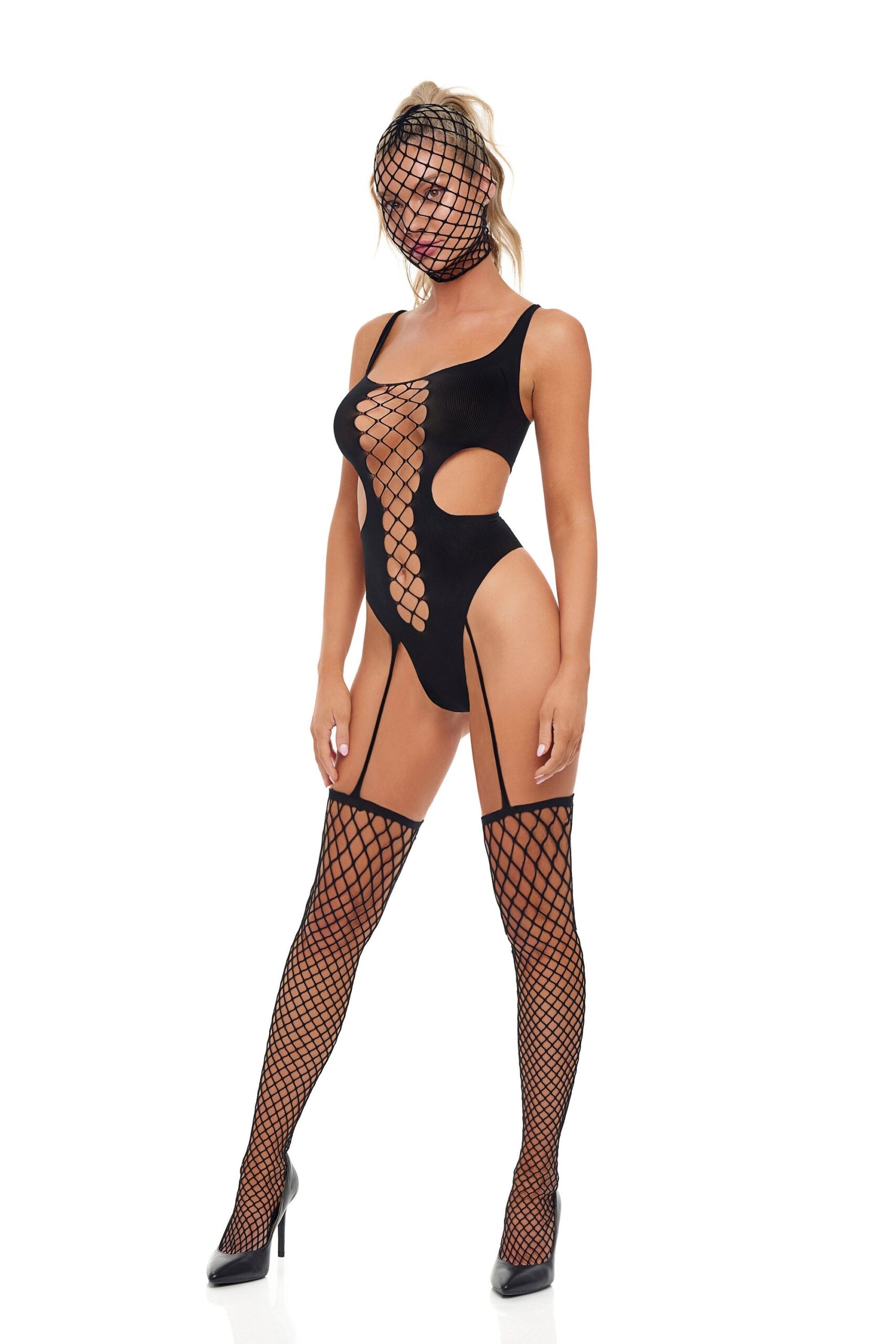Lipstick Sin N Chill Bodystocking - One-Size (S-L) Sexiga Underkläder från Tonga.