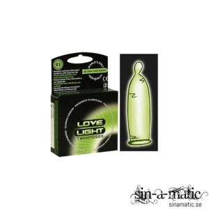Love Light glowing condom 3pack från .
