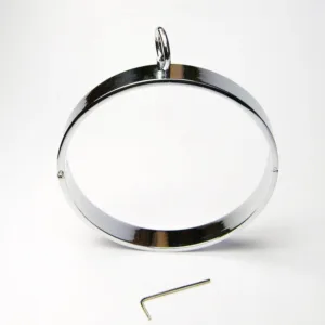 Metall Halsring med Lås Bondage från Aiersha.