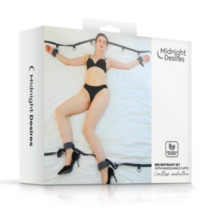 Midnight Desires Sängrestriktionsset BDSM Leksaker från Love Cherry.