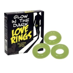 Pack of 3 Glow in the Dark Love Rings från .