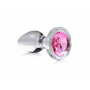 Pink Gem - Glass Anal Plug - Small från .