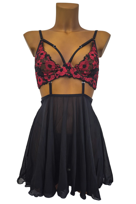 Rose Sexy Babydoll XL från Lustjakt.