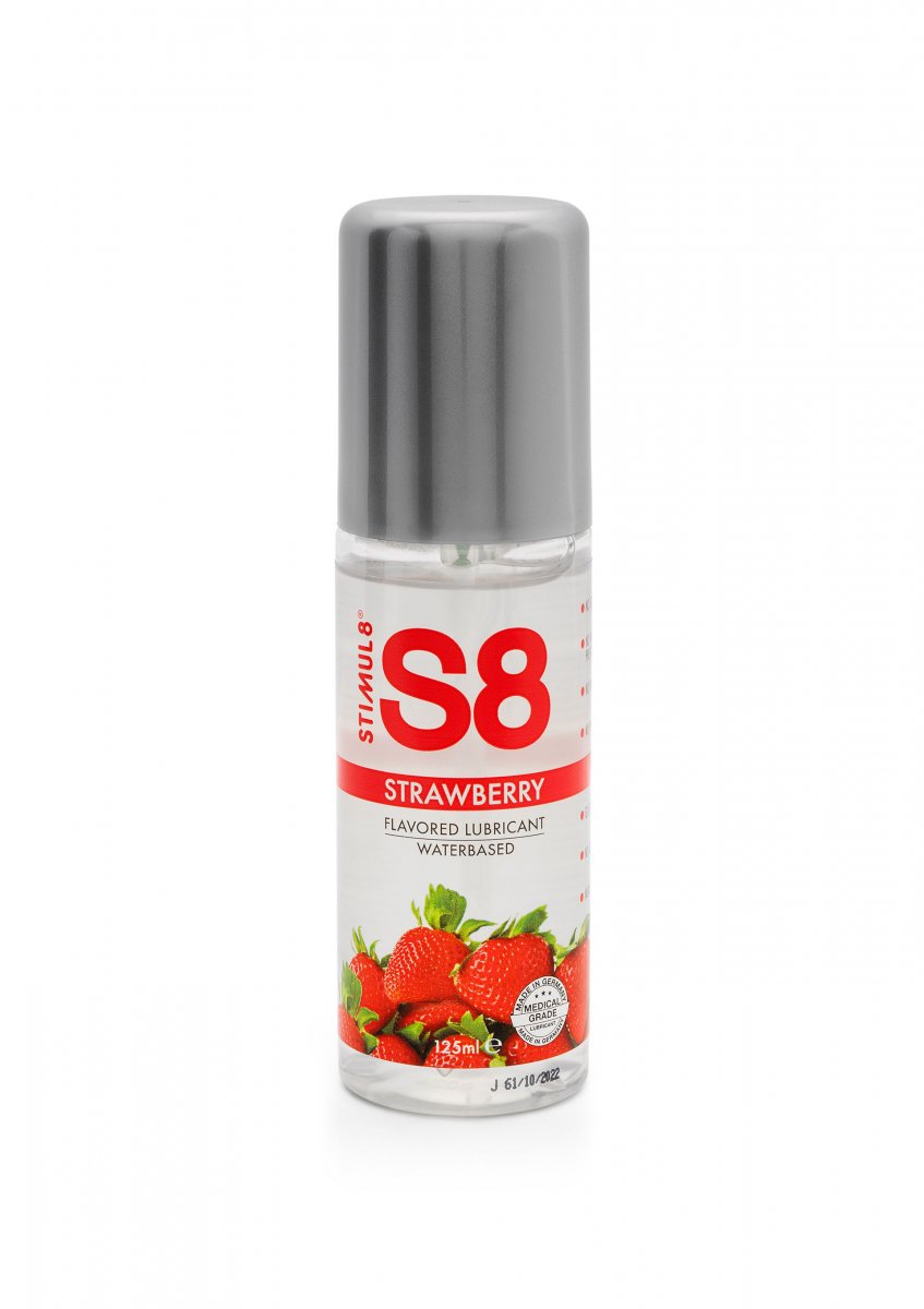 S8 Smaksatt Glidmedel - 125ml / Jordgubb Glidmedel från Scala.