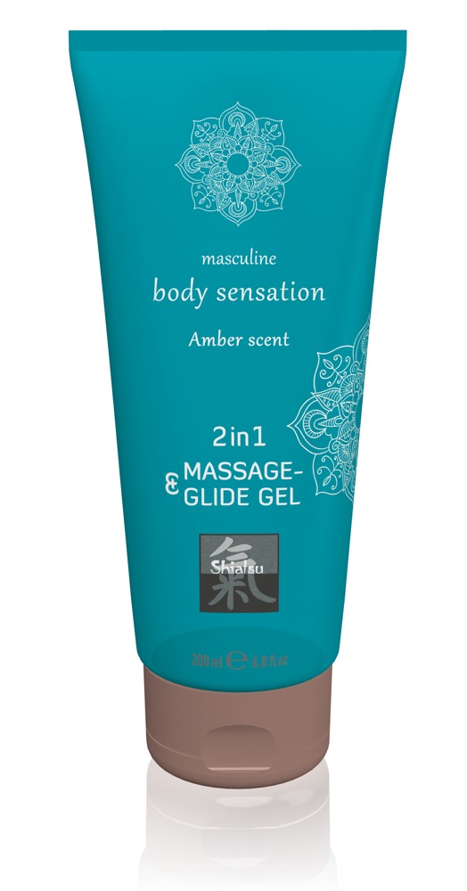 Shiatsu 2-in-1 Massage & Glidmedel - 200ml / Amber Massageolja från orion.