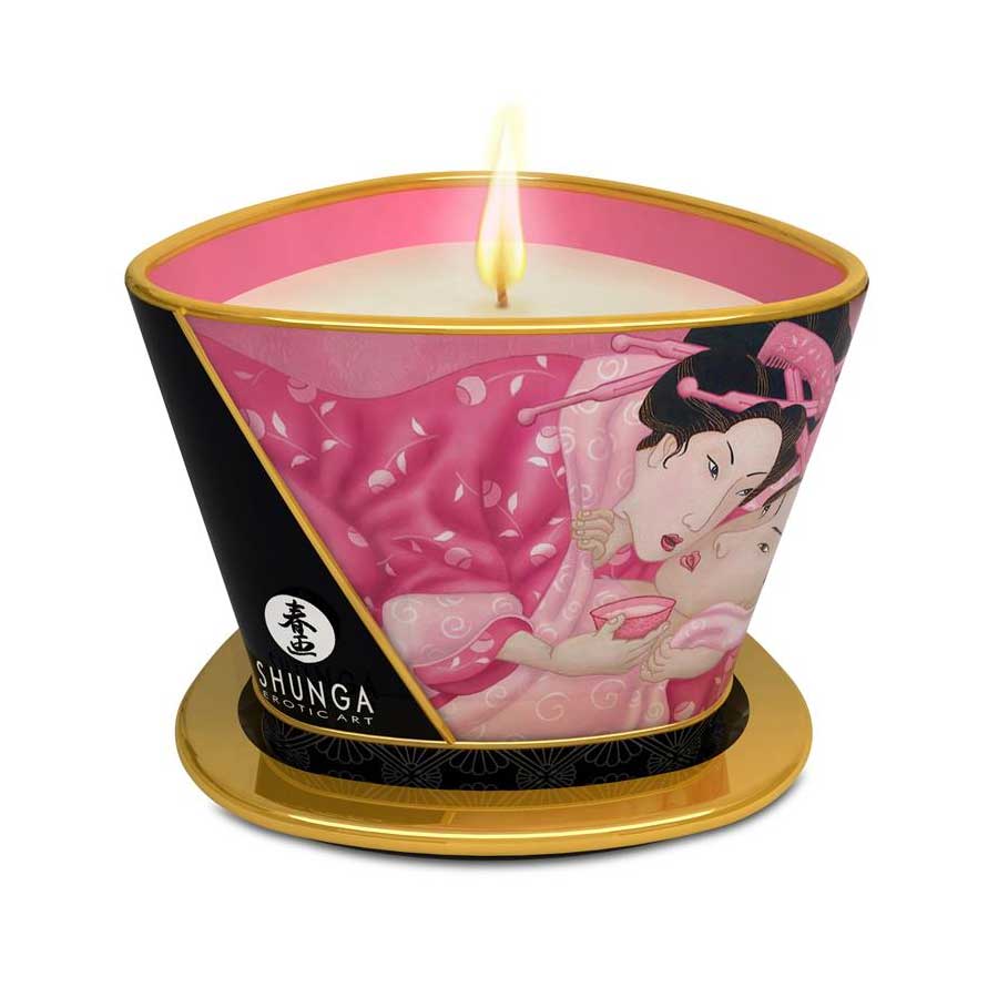 Shunga Massage Candle - Rose från .