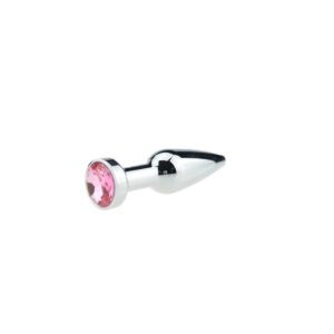Silver Icicle Buttplug - Pink jewel från .