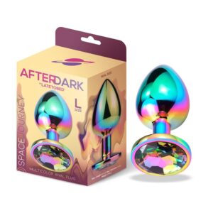 Space Journey Multicolor Butt Plug with Jewel - Size L från .