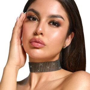 Svart Glittrande Choker Sexiga Accessoarer från orion.