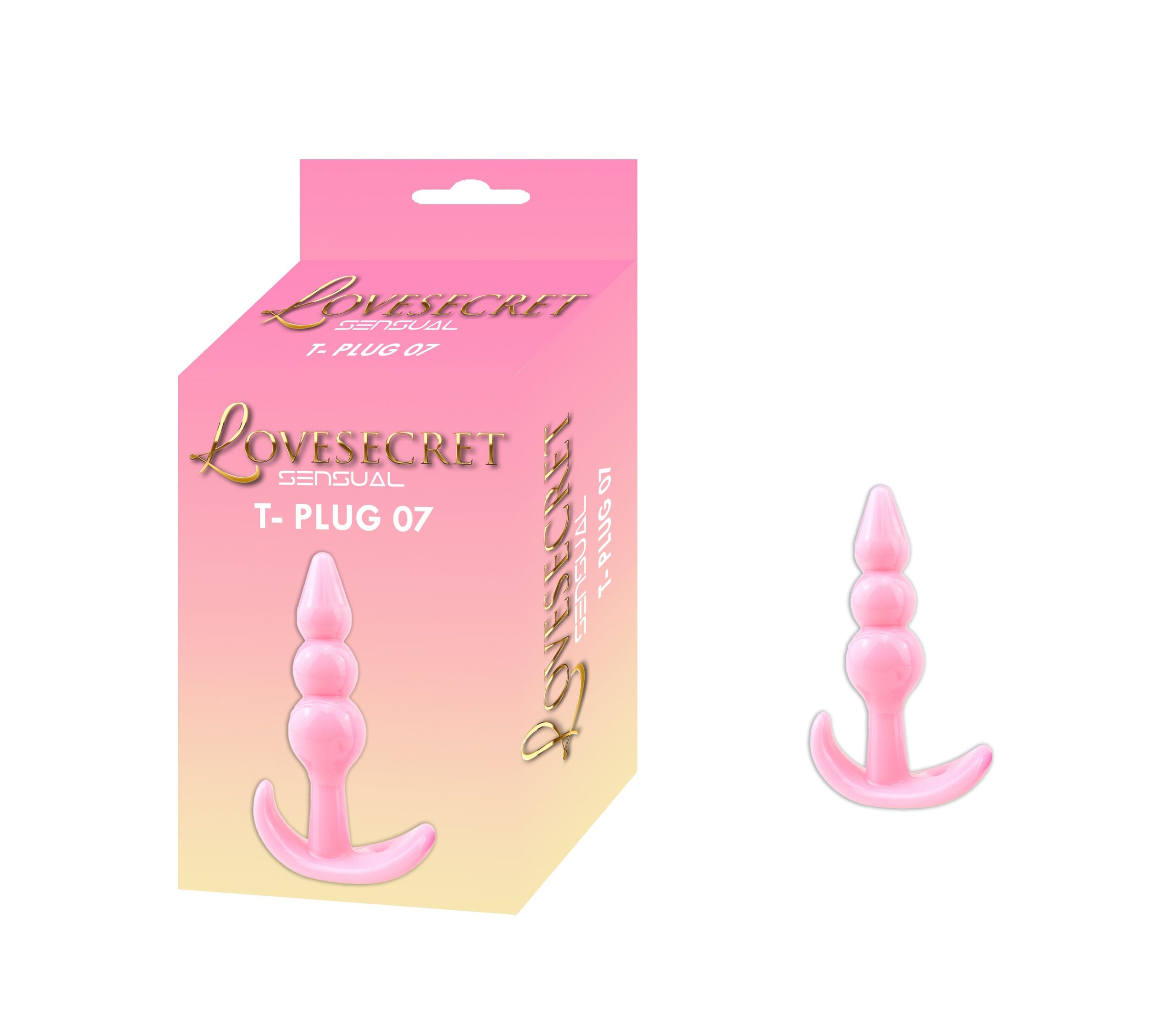 T-Plug 08 Buttplug 9 cm - Rosa Buttplug från Brameho.
