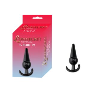 T-Plug 12 Buttplug 12 cm - Svart Buttplug från Brameho.