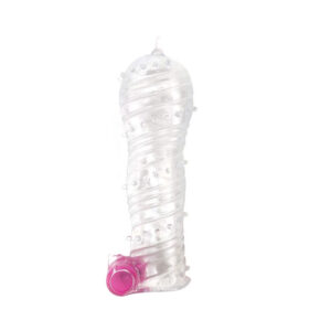 Textured Penis Sleeve with Vibration från .