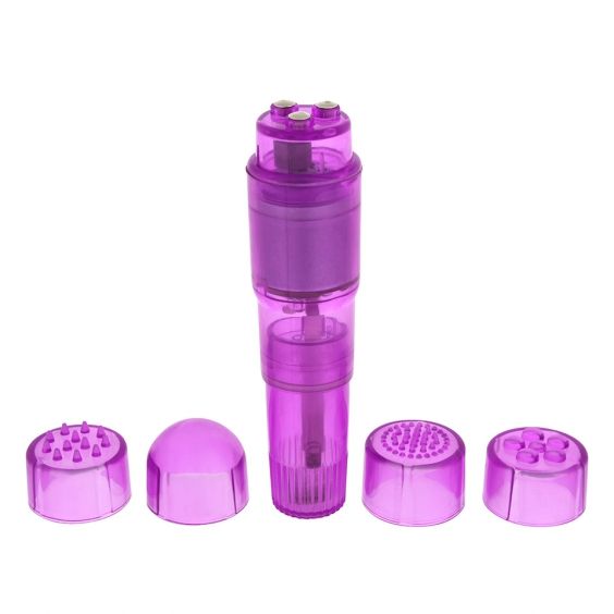 Travel massager purple från Lustjakt.