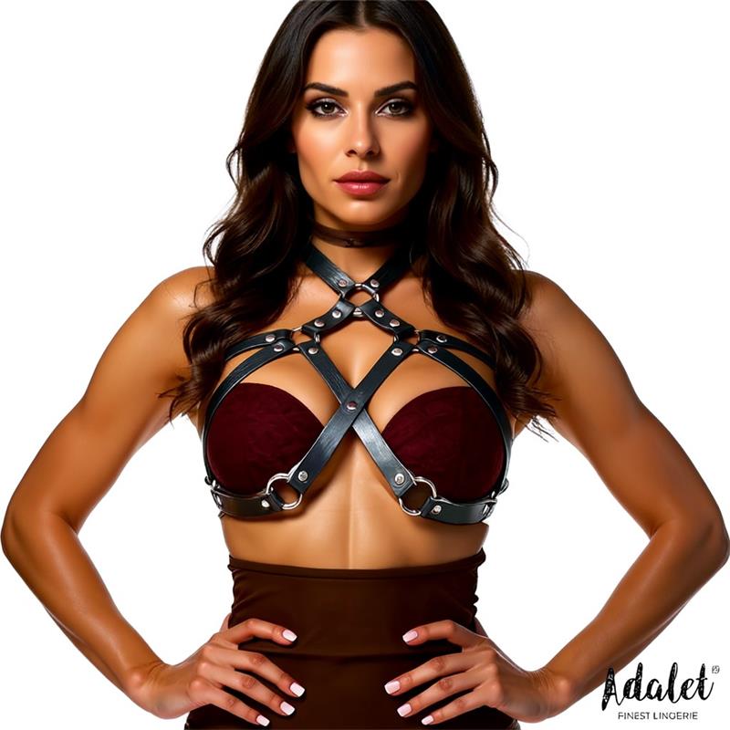 Wendy Vegan Leather Harness Fetish från Love Cherry.