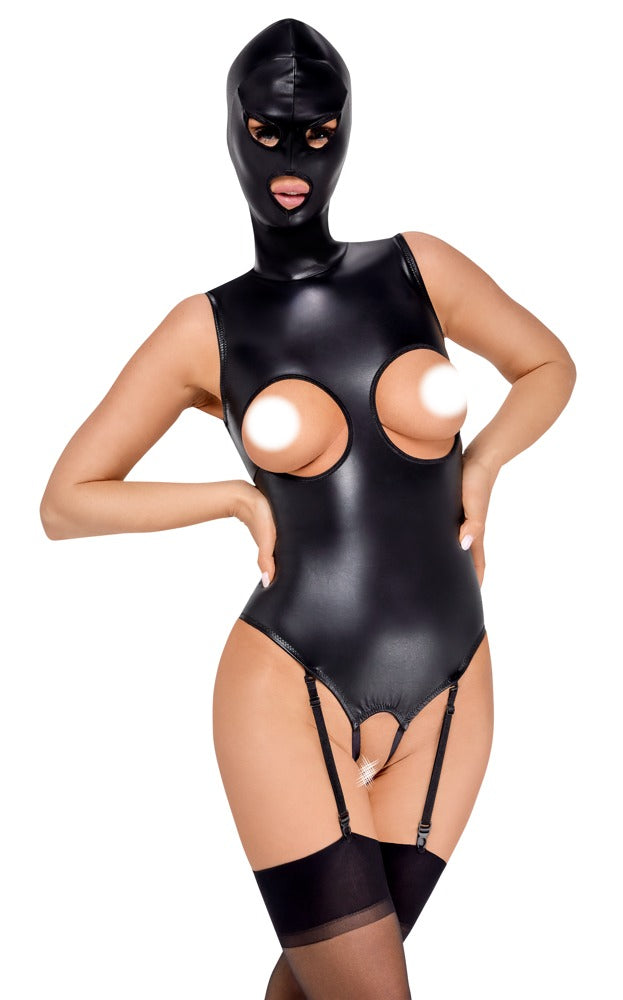 Wetlook Body med Mask - XL Sexiga Underkläder från orion.